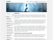 Tablet Screenshot of juliste.org
